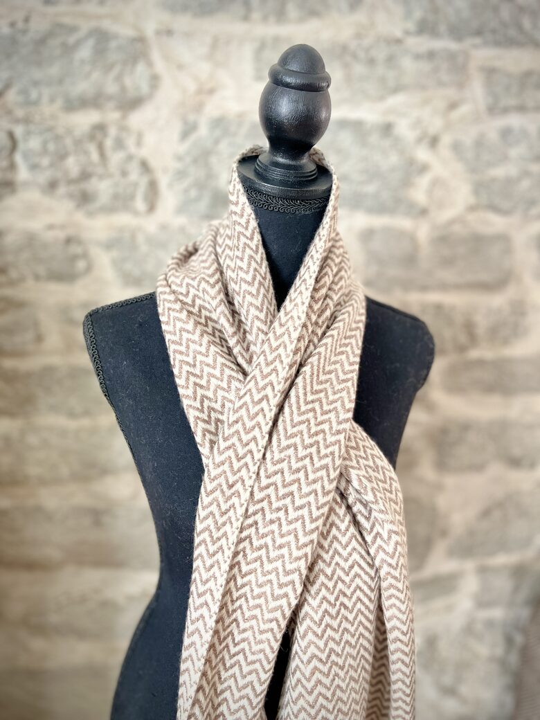 Brown Baby Camel Wool Scarf