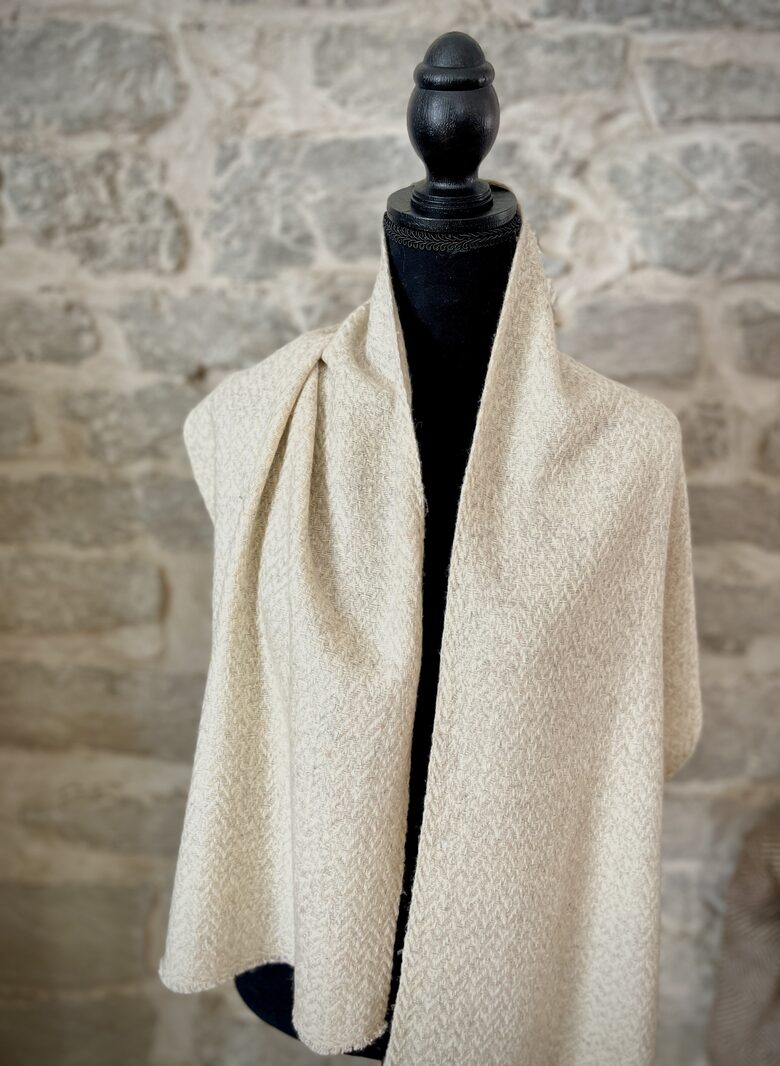 Ivory Baby Camel Wool Scarf