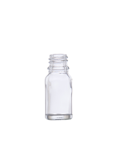 Valge klaaspudel, 10 ml