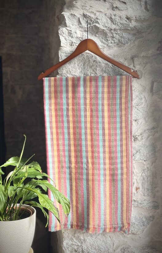 Pastel Stripes Cashmere Scarf