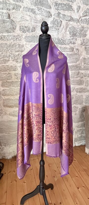 Kuld Lavendli Elegants Sall